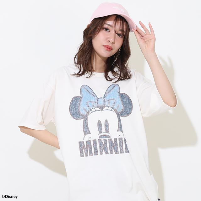 子供服 Tシャツ 親子お揃い ディズニー デニム貼付風 9466A 大人 レディース メンズトップス 親子ペア ベビードール BABYDOLL｜babydoll-y｜15