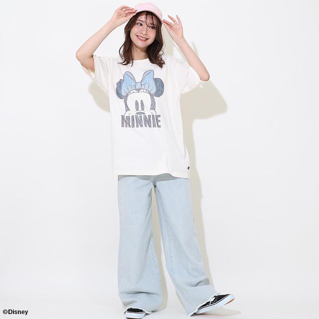 子供服 Tシャツ 親子お揃い ディズニー デニム貼付風 9466A 大人 レディース メンズトップス 親子ペア ベビードール BABYDOLL｜babydoll-y｜14