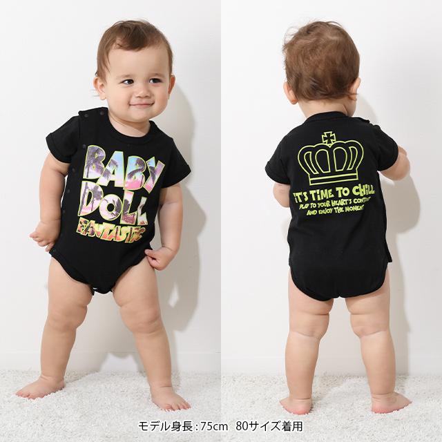 BABYDOLL 子供服 ロンパース 転写ブランドロゴ 新生児 9527B 20 BABYDOLL 子供服 ロンパース 転写ブランドロゴ 新生児 9527B 20