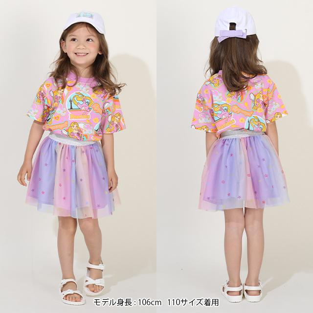 子供服 Tシャツ 親子お揃い ディズニー ステッカー風総柄 9534K キッズ 男の子 女の子 DISNEY★Collection ベビードール BABYDOLL｜babydoll-y｜10