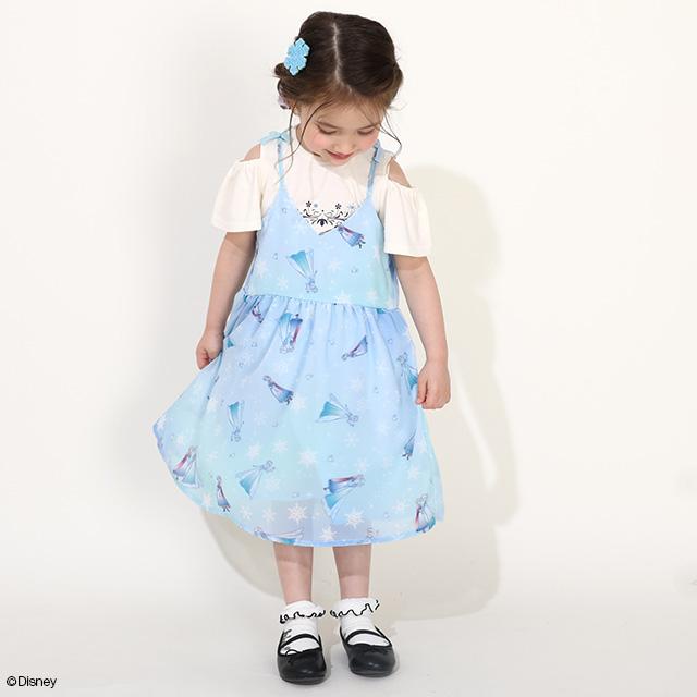 Disney（ディズニー） エルサ ワンピース キッズ 女の子 フリル 