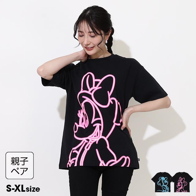 Disney（ディズニー） 親子ペア Tシャツ レディース 綿100% ミッキー
