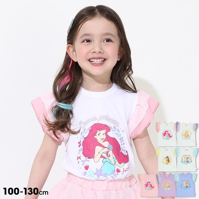 Disney（ディズニー） プリンセス Tシャツ キッズ 女の子 フリル