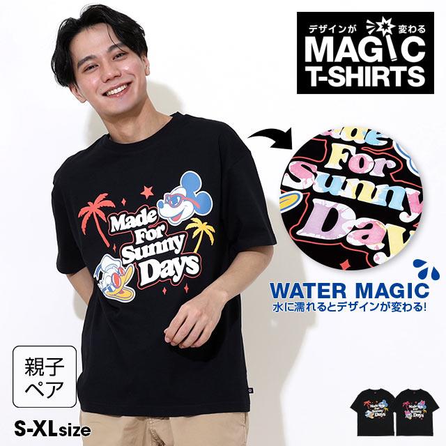 Disney（ディズニー） 親子ペア 綿100% Tシャツ 大人 レディース