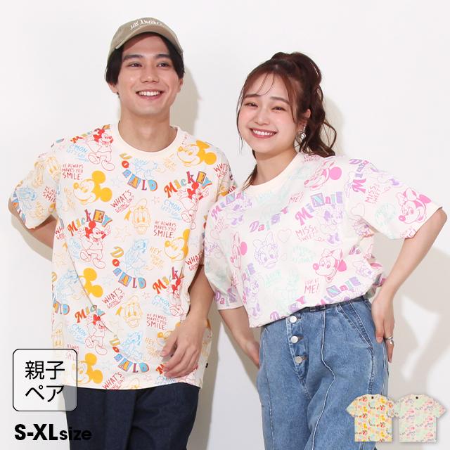 deicy 親子ペア トップス Disney（ディズニー） 親子ペア デニムワンピース キッズ 女の子 綿100