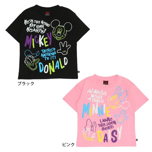 Disney（ディズニー） 親子ペア Tシャツ キッズ 綿100% ミッキー