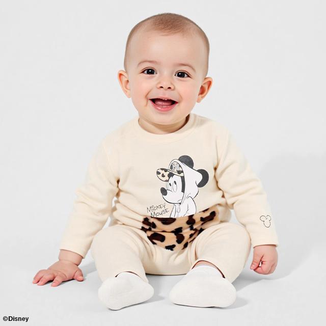 Disney（ディズニー） 親子ペア ロンパース ベビー服 綿100％ 子供服