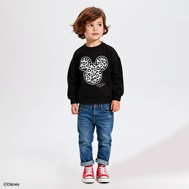 Disney（ディズニー） 親子ペア トレーナー キッズ 綿100％ 子供服