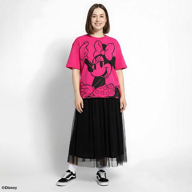 Disney（ディズニー） 親子ペア Tシャツ レディース メンズ 綿100