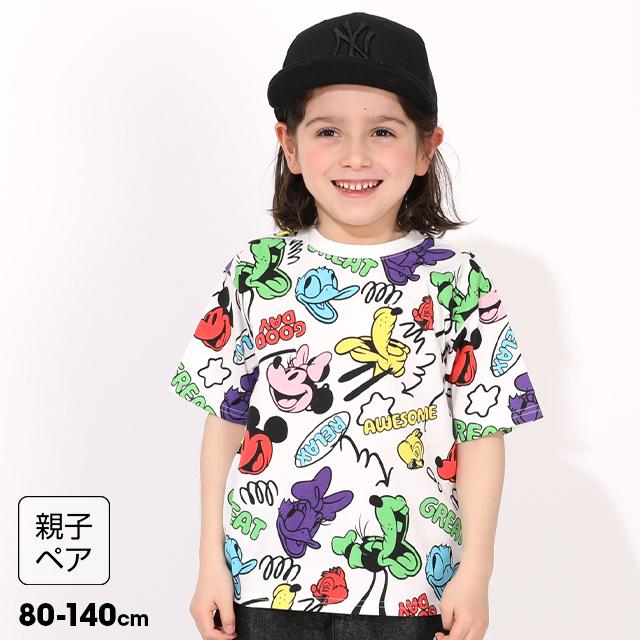 Disney（ディズニー） 親子ペア Tシャツ キッズ 綿100% ミニー