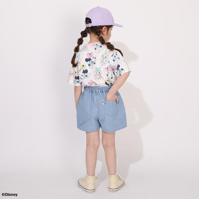 Disney（ディズニー） ショートパンツ キッズ 綿100% 女の子 ラップ