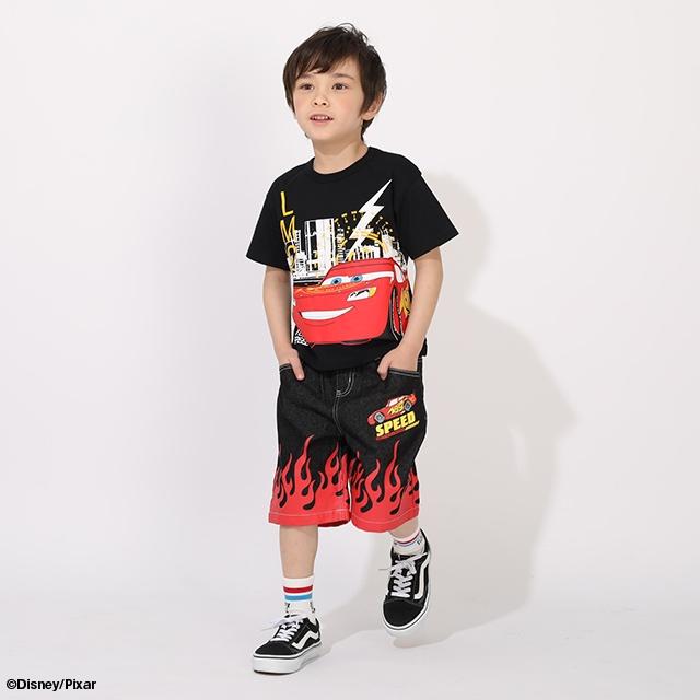 Disney（ディズニー） カーズ Tシャツ キッズ 半袖 男の子 綿100% 蓄光