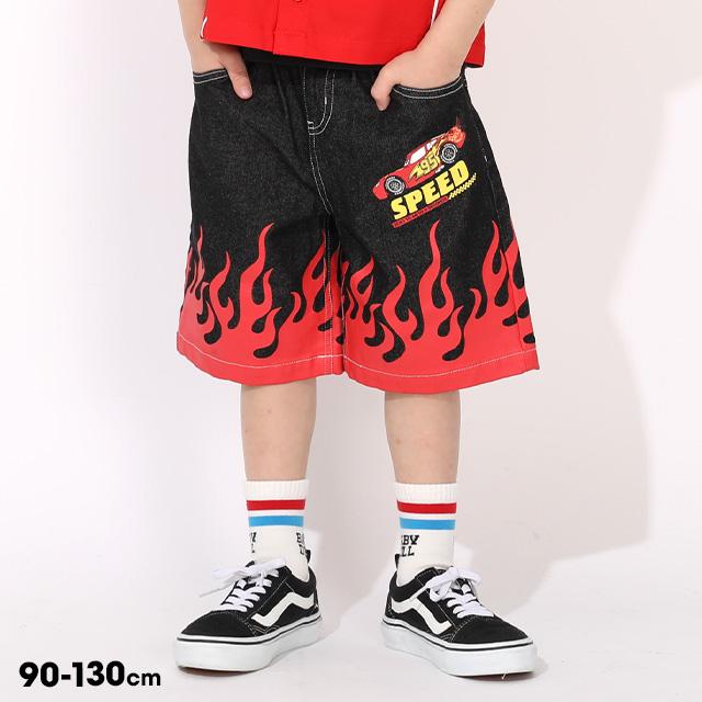 Disney（ディズニー） カーズ デニム ハーフパンツ キッズ 男の子 綿