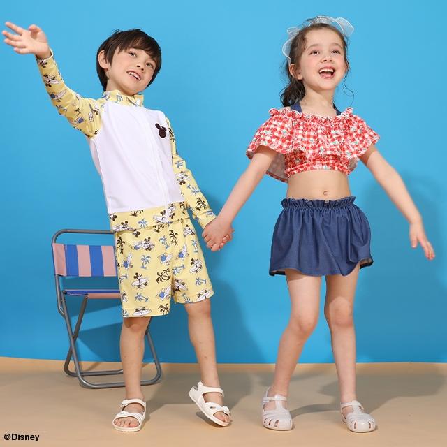 Disney（ディズニー） ミッキー 水着 子供 キッズ パンツ ズボン 