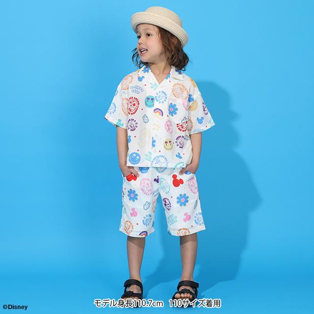 Disney（ディズニー） 親子ペア キッズ シャツ 女の子 半袖 男の子