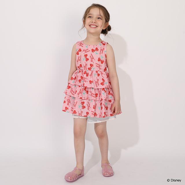 Disney（ディズニー） ミニー 親子ペア 半袖 ワンピース 女の子 キッズ 