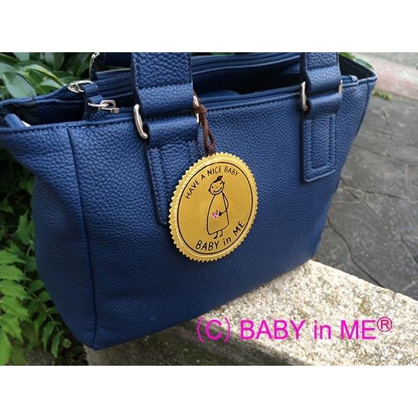 マタニティマークBABY in ME（R）バッグチャーム ゴールド本革 |  | 04