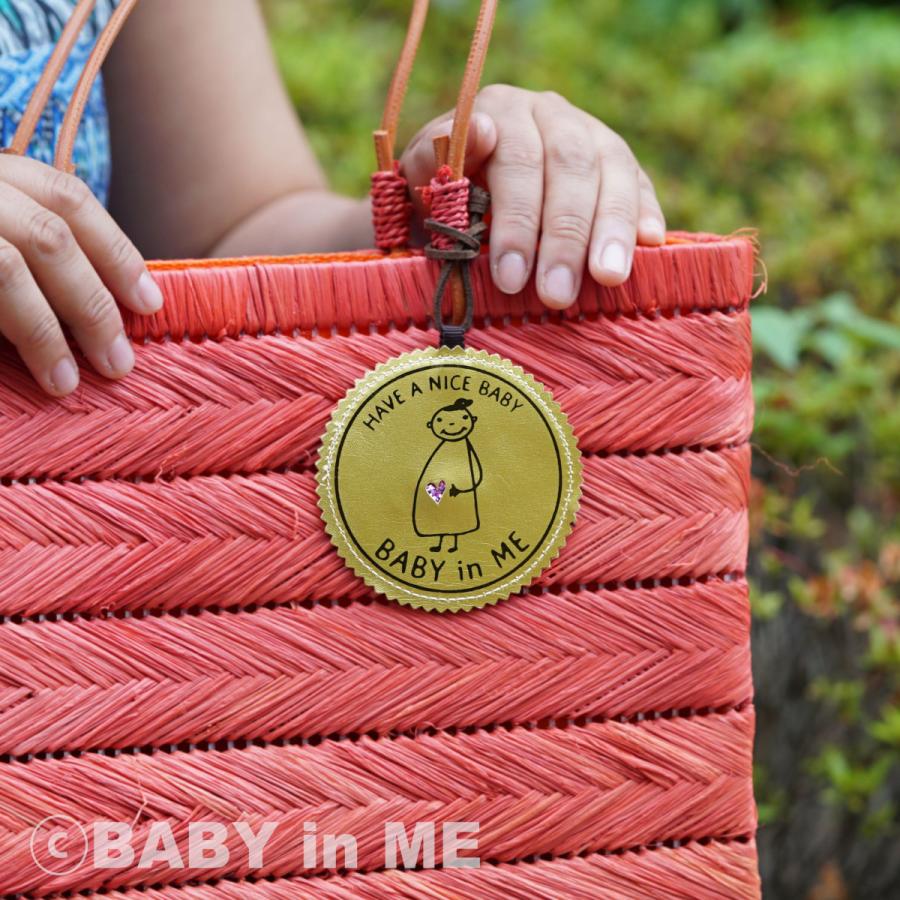 マタニティマークbaby In Me R バッグチャーム ゴールド本革 Nvsncbnk Baby In Me Yahoo 店 通販 Yahoo ショッピング
