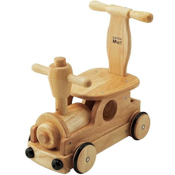 木's乗用ポッポ 乗用玩具 乗り物 おもちゃ 子供 キッズ 足けり 乗用 木製押車 木 天然 シンプル プレゼント（Yahoo!・BABYISH）