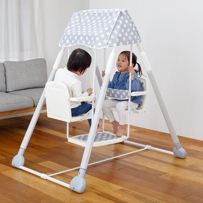 お部屋であそぼ 2人乗りブランコ 折りたたみ式ブランコ 室内用 お部屋であそぼ 2人乗りブランコ 折りたたみ式ブランコ 室内用