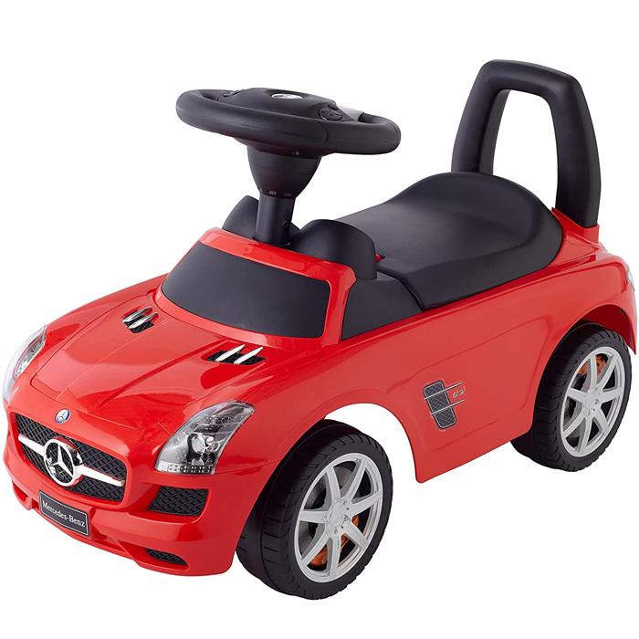 乗用メルセデスベンツ 輝く高品質な SLS AMG レッド 子供用乗り物 2021新春福袋 乗用玩具 足けり車