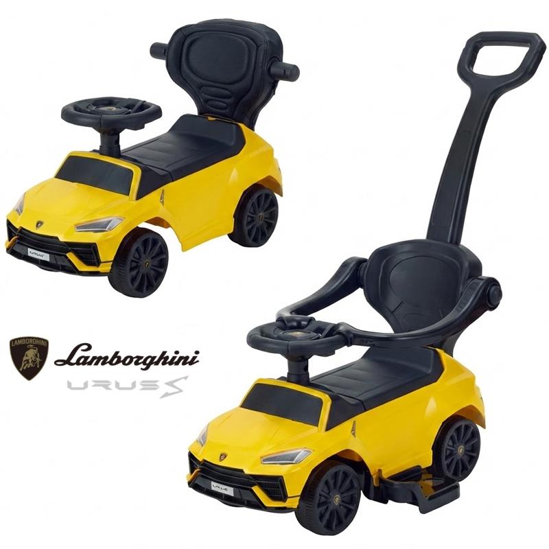乗用ランボルギーニ ウルスS イエロー 押手付 乗用玩具 足けり乗用