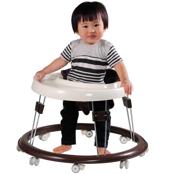 シンプルウォーカー ブラウン 歩行器 赤ちゃん 幼児 ベビーウォーカー 折りたたみ シンプル 丸型 永和 Babyish 通販 Yahoo ショッピング