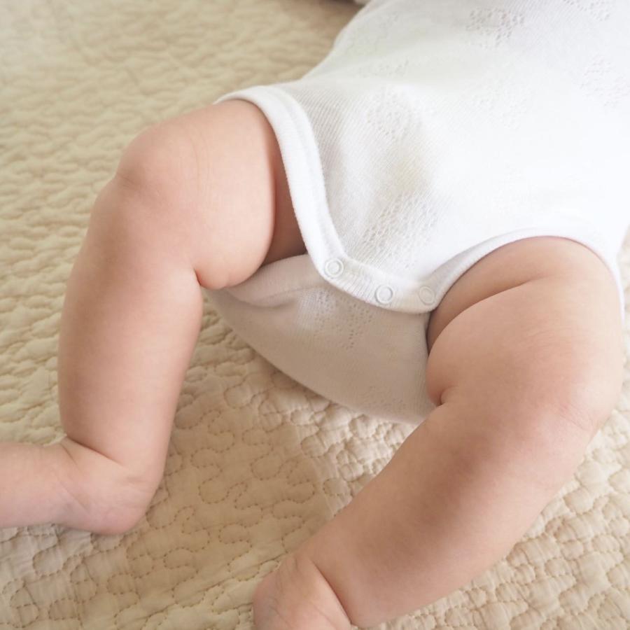 ベビー肌着 半袖 魅力的な価格 綿100 Babidu バビドゥ Usスリーブ ボディ くま インナー ベビー服 ロンパース