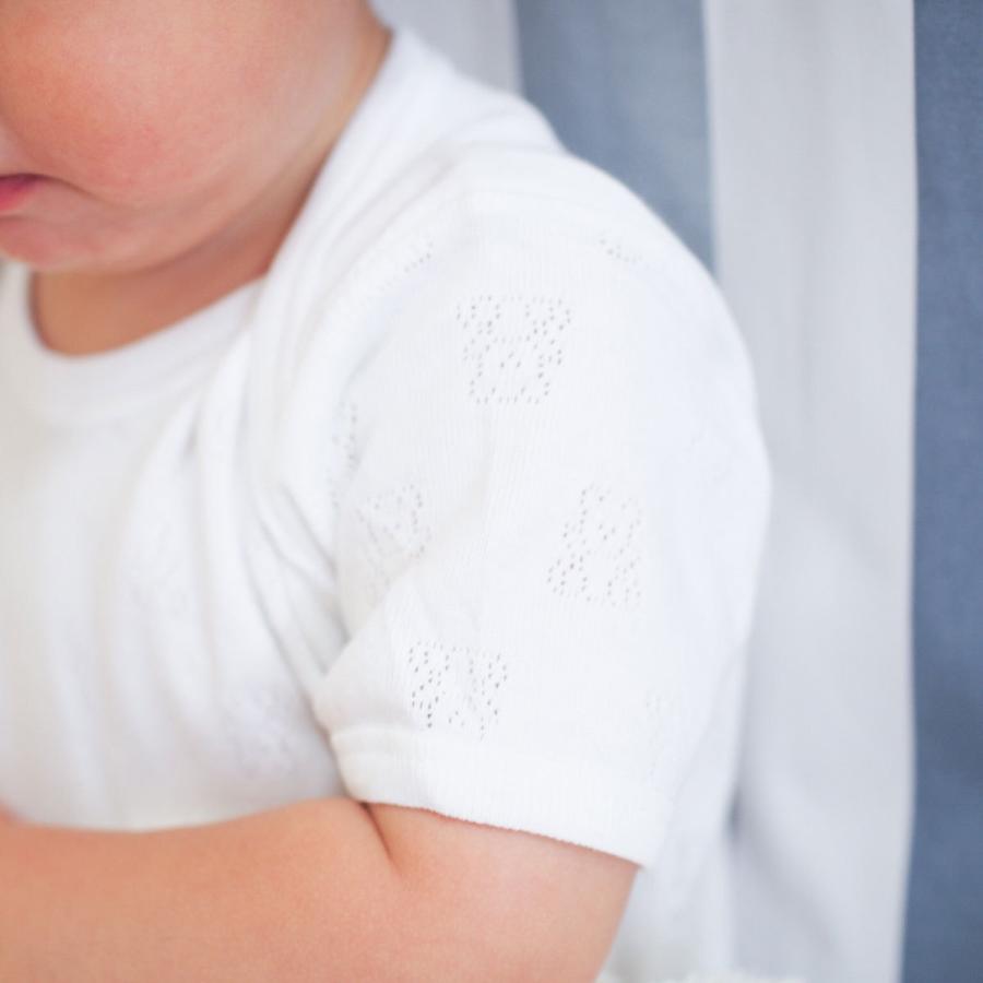 ベビー肌着 半袖 魅力的な価格 綿100 Babidu バビドゥ Usスリーブ ボディ くま インナー ベビー服 ロンパース