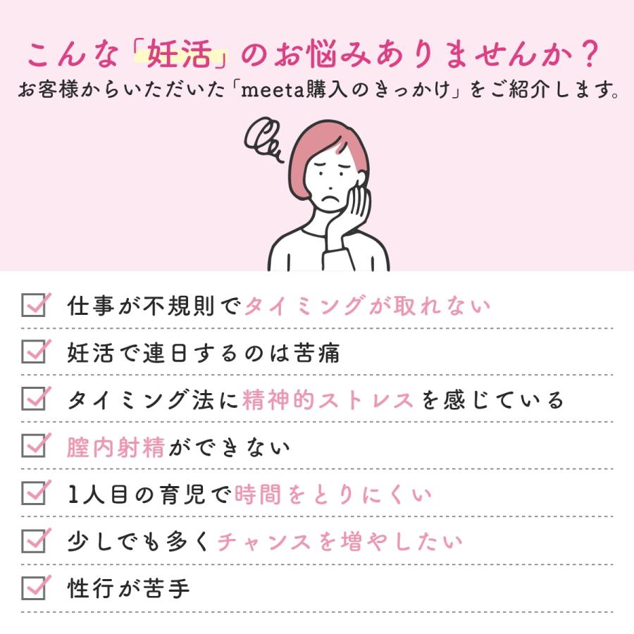 妊活キット meeta シリンジ法 10回分 日本製 医師監修 家庭用 ミータ