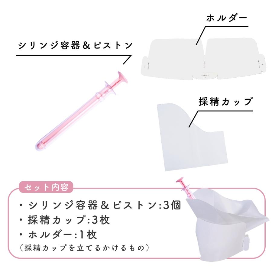 妊活キット meeta シリンジ法 3回分 日本製 医師監修 家庭用 ミータ 