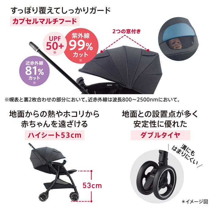 LUXUNA ベビーカー アップリカ ラクーナクッションAG リミテッド