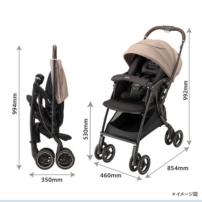 LUXUNA ベビーカー アップリカ ラクーナクッションフリーAE ベージュBE