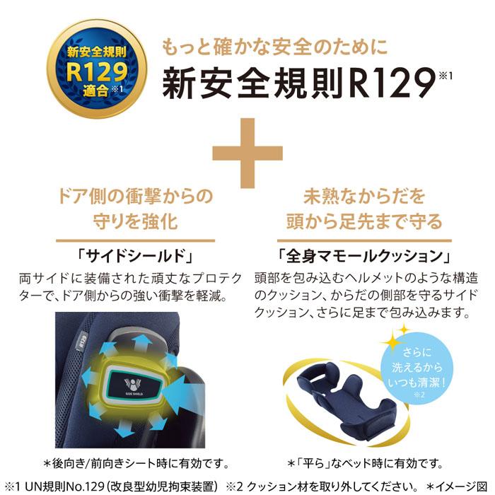 チャイルドシート アップリカ フラディア グロウ ISOFIX セーフティープラス ロイヤル AB ロイヤルブラックBK＋SPK　アイソフィックス 回転式｜babymachi｜10