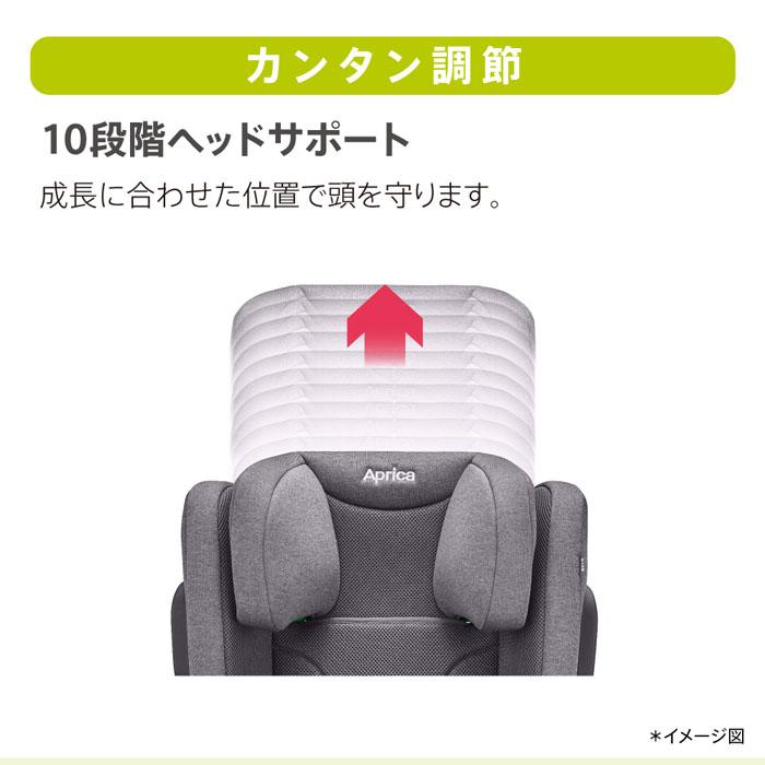 Air Ride [2-7]ジュニアシート アップリカ ライドクルーAB グレーGR