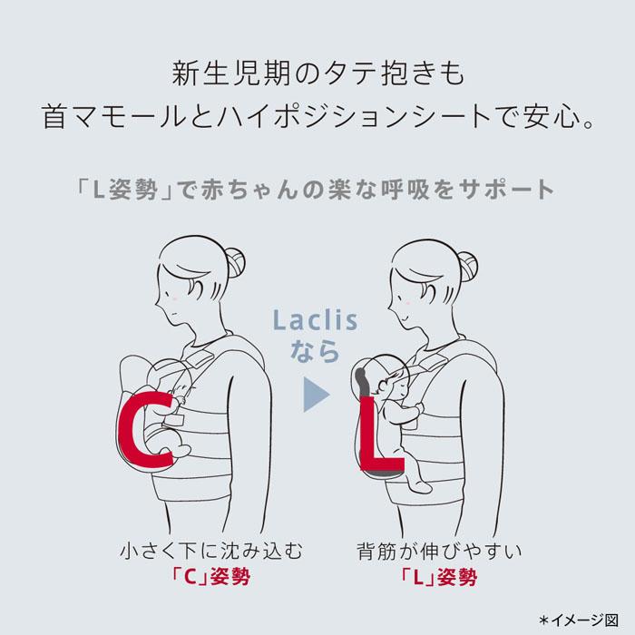 koala 抱っこひも アップリカ ラクリス ホワイトアッシュBE 新生児対応