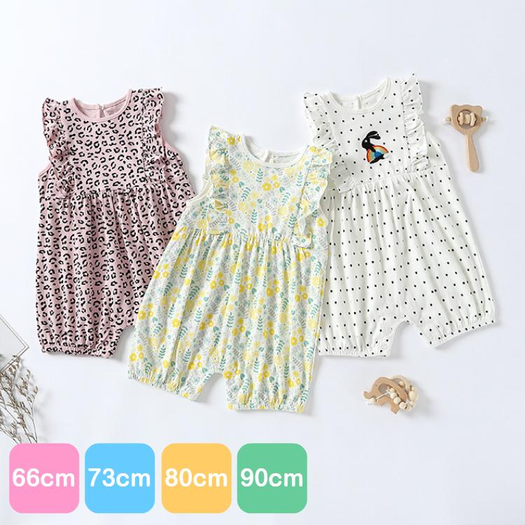 Dp ベビー服 女の子 ロンパース ノースリーブ 夏 春夏 60 70 80 90 Dp Baby Nestヤフーショッピング店 通販 Yahoo ショッピング