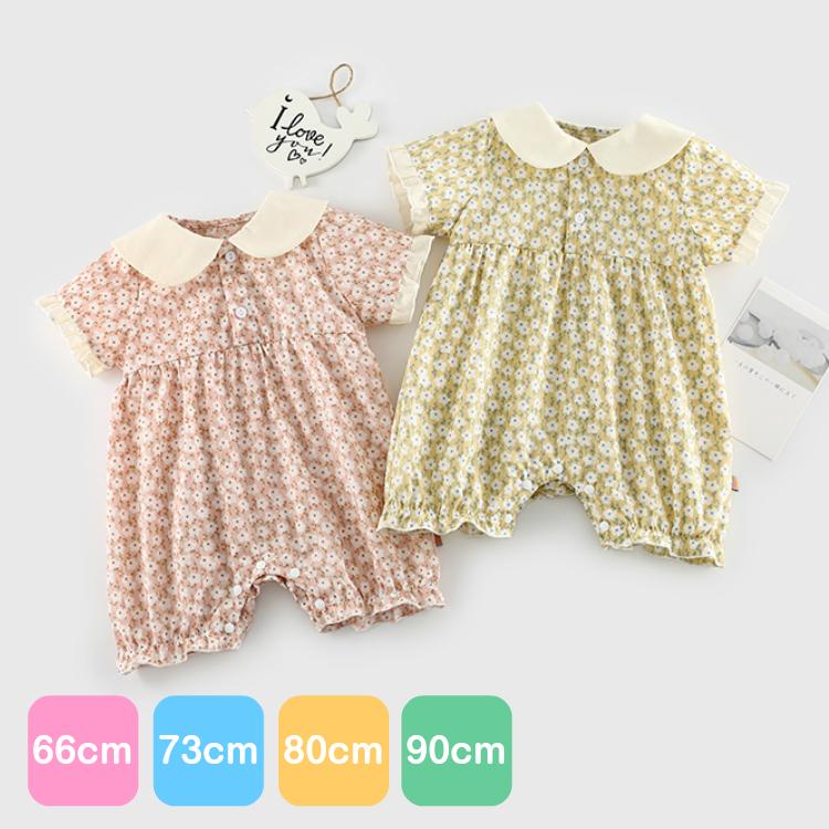 52 Off Py3658 ベビー服 女の子 ロンパース 夏 春夏 半袖 花柄 60 70 80 90 Babylonrooftop Com Au