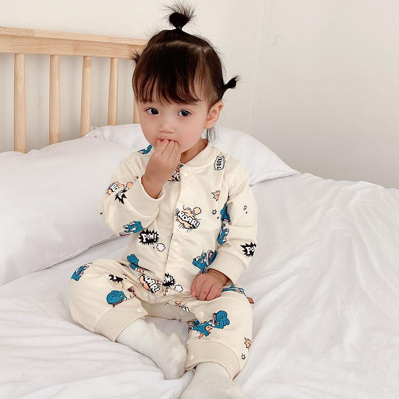 ベビー服 男の子 女の子 赤ちゃん ロンパース カバーオール 春 秋 冬 面白い 恐竜 新生児 子供服 長袖 出産祝い 着ぐるみ ベージュ クリーム グレー コットン Py5009 Baby Nestヤフーショッピング店 通販 Yahoo ショッピング