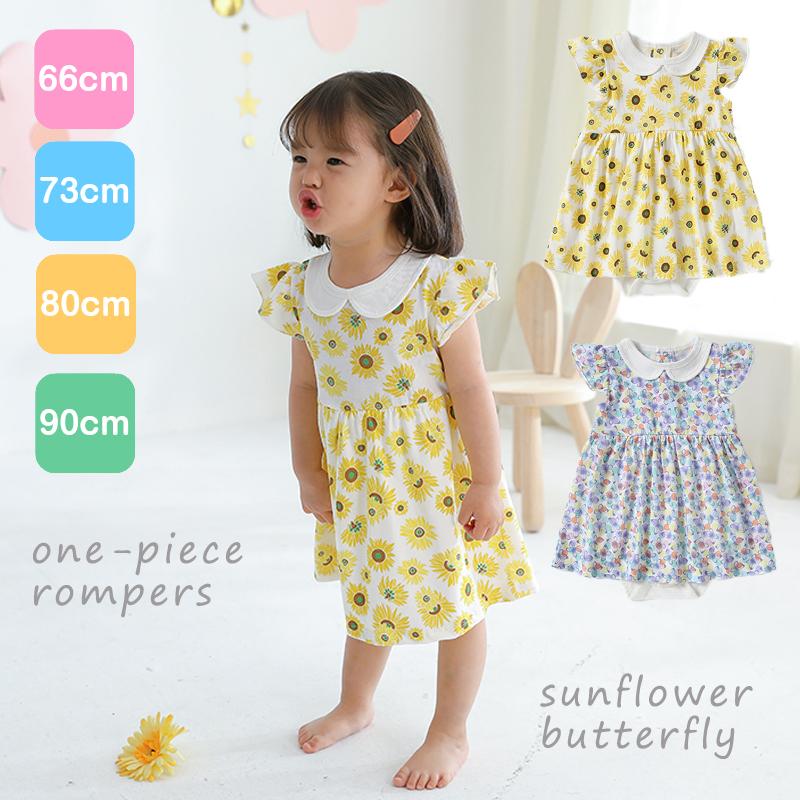 Qz ベビー服 女の子 ロンパース ワンピース 半袖 夏 春夏 60 70 80 90 Qz Baby Nestヤフーショッピング店 通販 Yahoo ショッピング