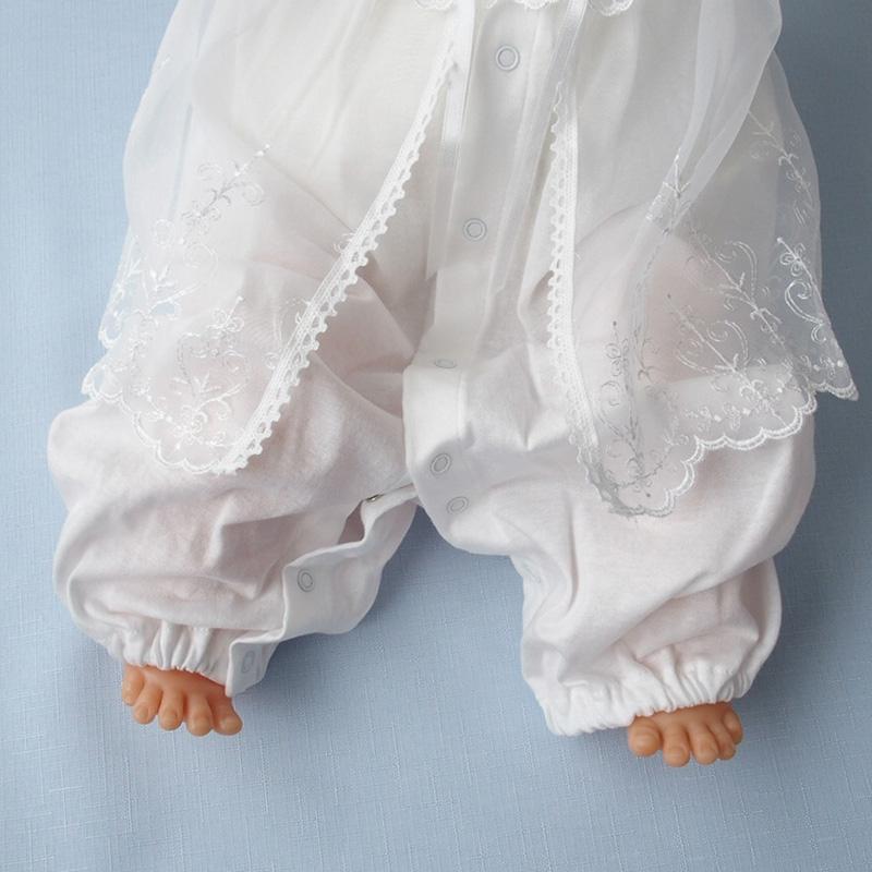 夏物 ベビー セレモニードレス 天竺素材 お宮参り用ベビードレス お