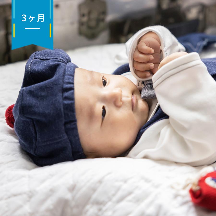 新デザイン！妖精の森 ニットデニムのベビーフォーマルセット セレモニードレス 男の子 新生児 ベビー 赤ちゃん フォーマルドレス 秋 冬 春 ベビードレス 日本製の画像