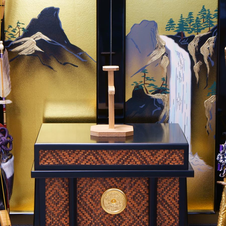 久月 皇帝兜 陣屋屏風飾り【店頭展示品特価 現品限り】 【送料無料