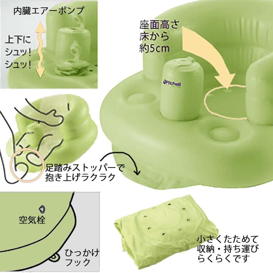 リッチェル（Richell） ふかふかベビーチェアR グリーン 【ギフト包装