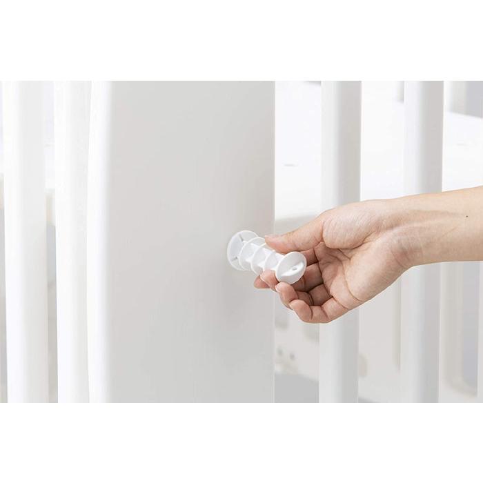 カトージ　組立かんたんベビーベッドSakutto（ プラスチック製）＋ベビー用洗えるマットレス（エアシャワー）の画像