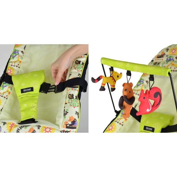リッチェル キンプロ バウンシングシートおもちゃ付きMR : ベビー