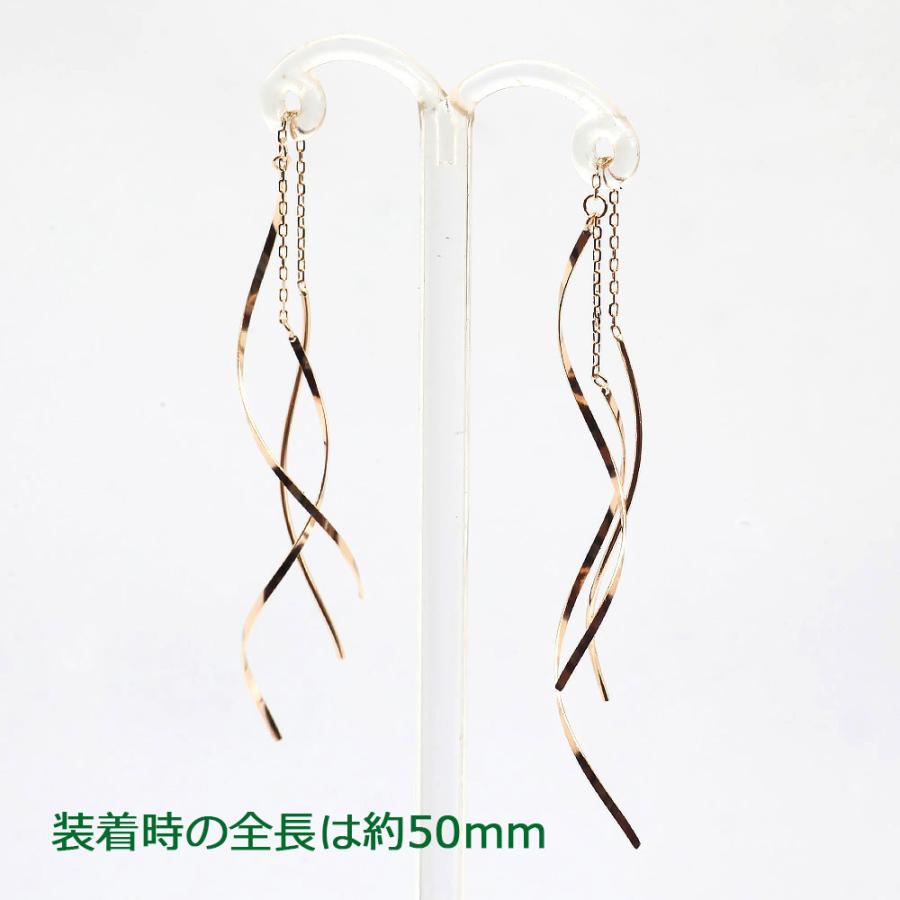 アメリカンピアス スパイラル チェーンタイプ 揺れる K18YG Amazon | ピアスチャーム 揺れるスパイラルのアメリカンピアス