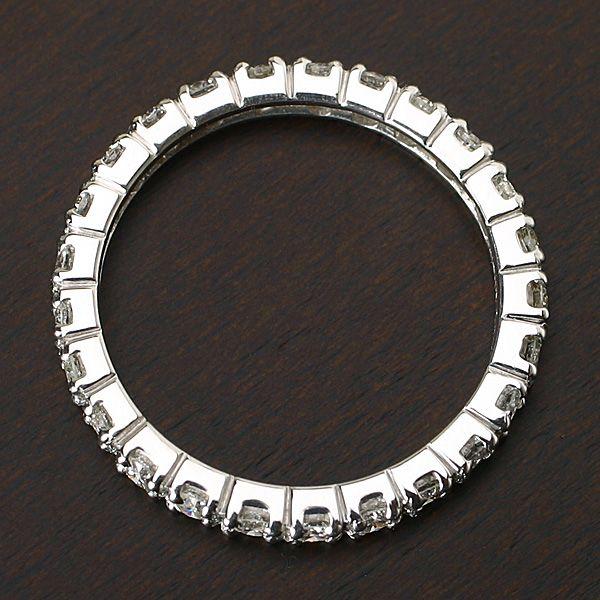 指輪 本物のエタニティ SIクラス 0.7ct ダイヤモンド フルエタニティリング プレシャス K18WG/PG/YGの画像