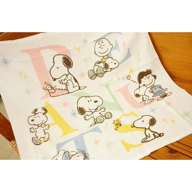 西川ベビー用正方形裏ガーゼ湯上りタオル フォトケット スヌーピーアルファベット柄1550 キュートベビー 通販 Yahoo ショッピング