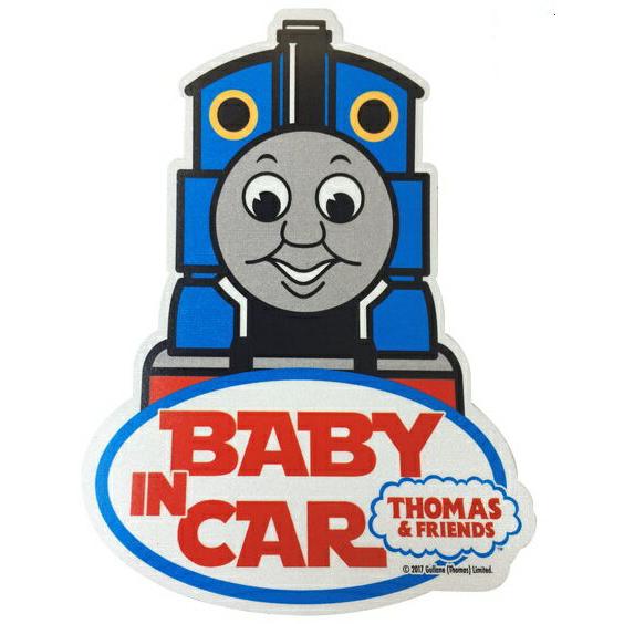 シンセーインターナショナル セーフティサインウィンドウステッカー 商店 マグネットタイプ 機関車トーマス